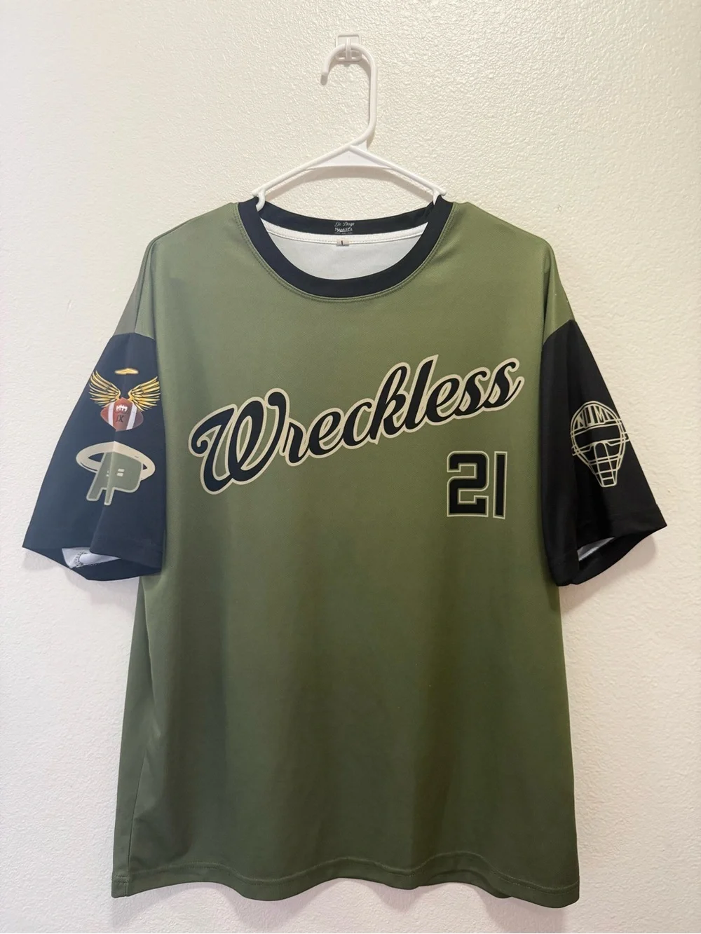 Olive Green & Black Short Sleeve Jersey